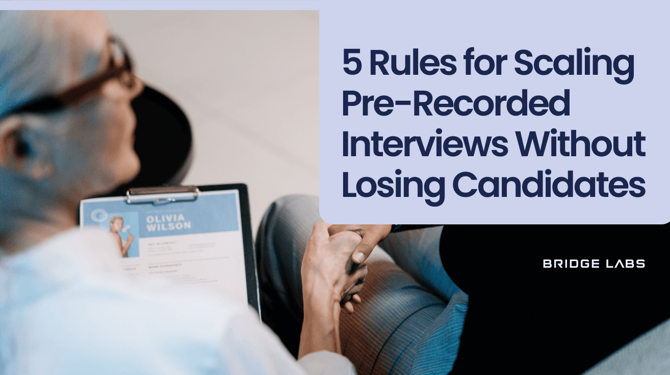 Scaling Pre-Recorded Interviews